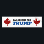 Canadians For Trump Funny Pro-Trump Bumper Sticker<br><div class="desc">Canadians For Trump Funny Pro-Trump Bumper Sticker</div>