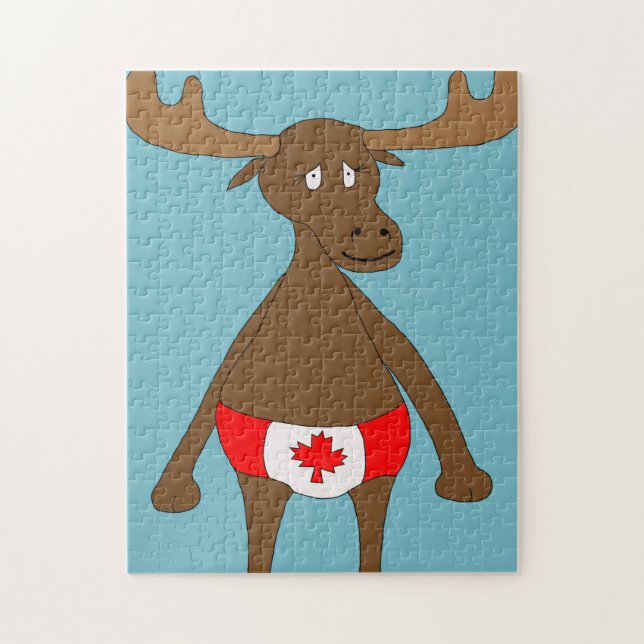 Canadien, hein ? Puzzle d'orignaux (Vertical)