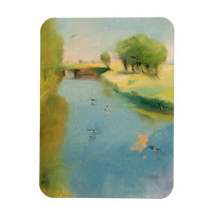 Canal, 1897 (pastel on canvas) magnet