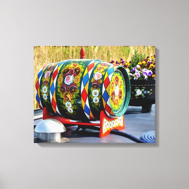 CANAL BOATS CANVAS PRINT (Front)