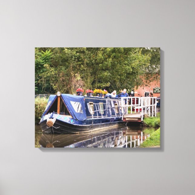 CANAL BOATS CANVAS PRINT (Front)