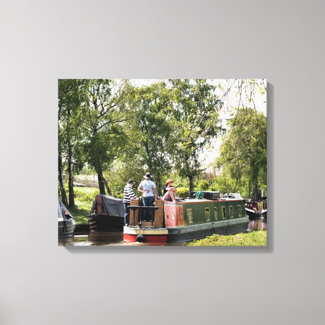 CANAL BOATS CANVAS PRINT (Front)