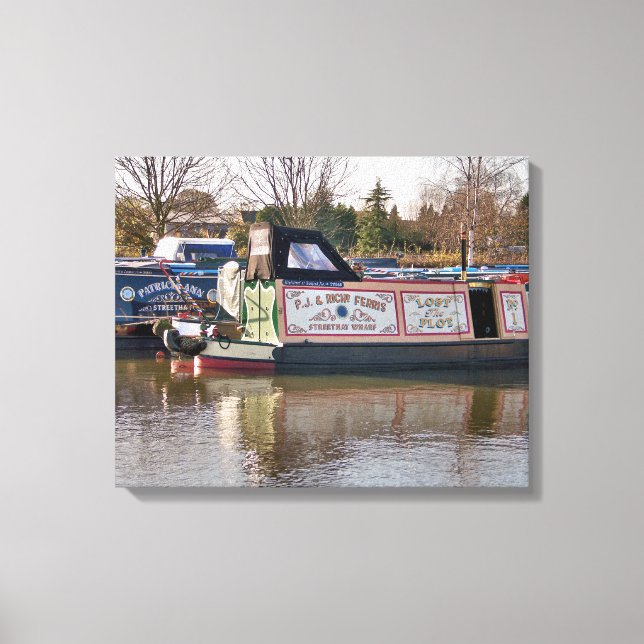 CANAL BOATS CANVAS PRINT (Front)