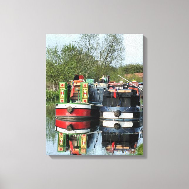 CANAL BOATS CANVAS PRINT (Front)
