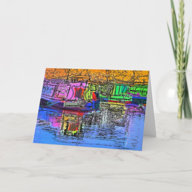 CANAL BOATS CARD (Front)