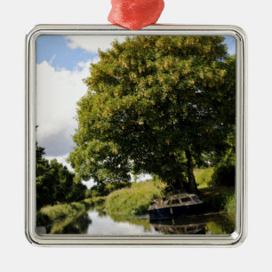 Canal Boats Metal Ornament