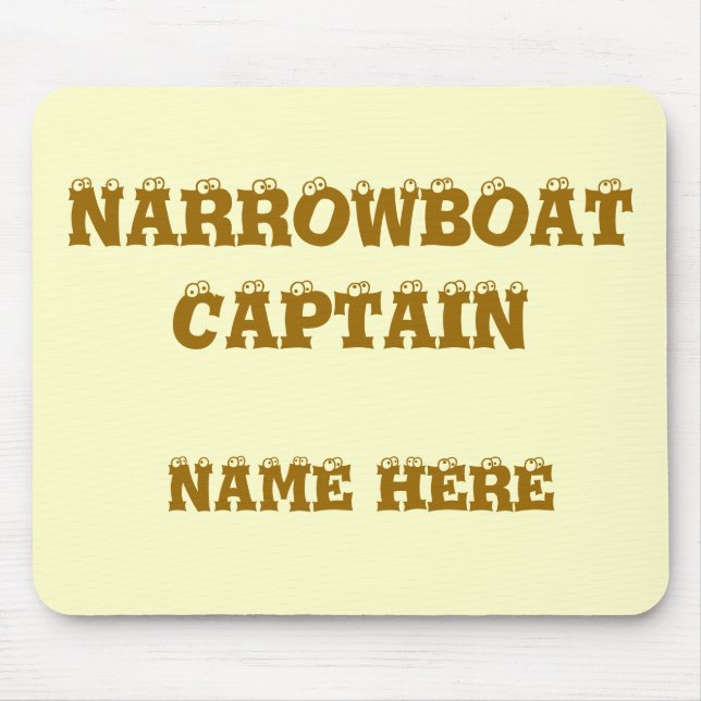 CANAL BOATS MOUSE PAD (Front)