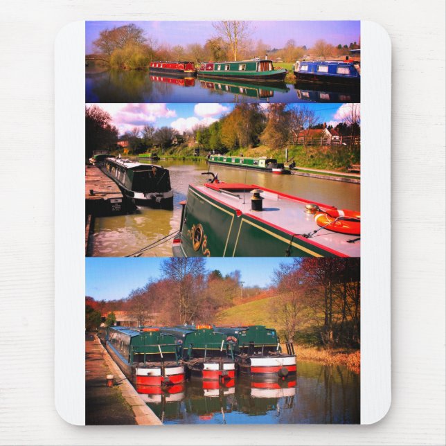 Canal boats mouse pad (Front)