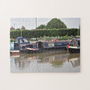 Canal Boats on the River Avon, Stratford-Upon-Avon Jigsaw Puzzle