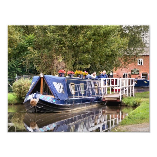 CANAL BOATS PHOTO PRINT (Front)