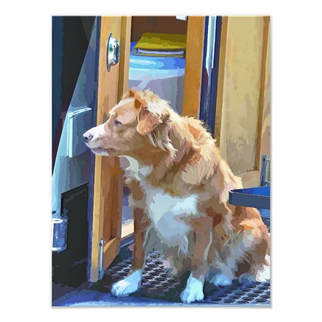 CANAL BOATS PHOTO PRINT (Front)