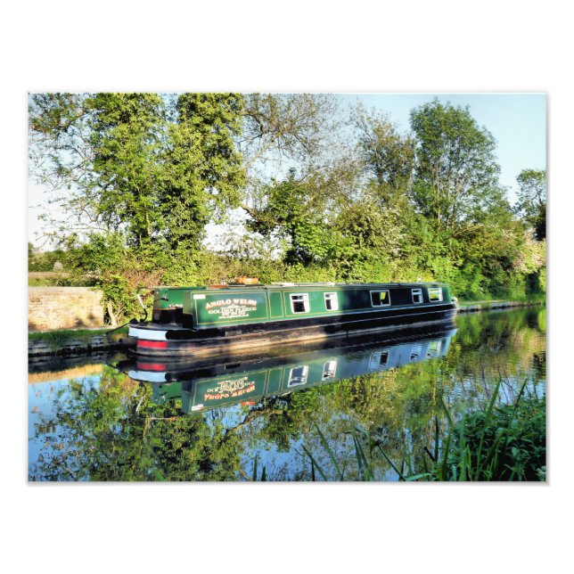 CANAL BOATS PHOTO PRINT (Front)
