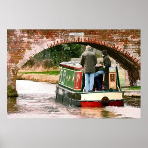 CANAL BOATS POSTER