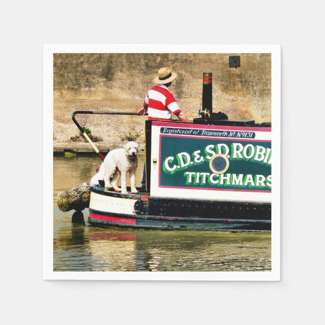 CANAL BOATS UK NAPKIN (Front)