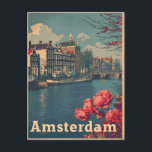 Canal Charm: Vintage Amsterdam Postcard<br><div class="desc">"Transport yourself to the enchanting canals and historic streets of Amsterdam with our Vintage Postcard. This charming piece captures the essence of the Dutch capital's timeless beauty, featuring iconic canal houses, picturesque bridges, and the vibrant atmosphere of this beloved city. Send a nostalgic greeting or keep it as a collectable,...</div>