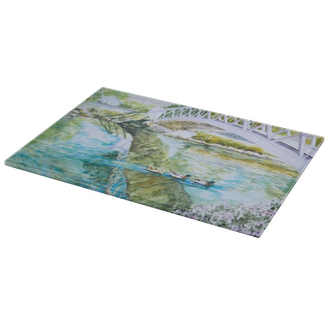 Canal Crossing Cutting Board (Corner)