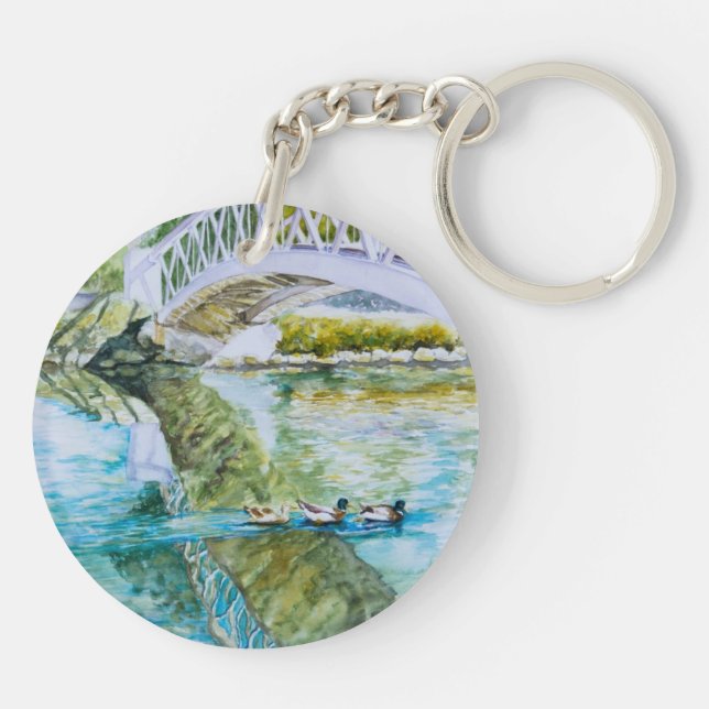 Canal Crossing Keychain (Back)