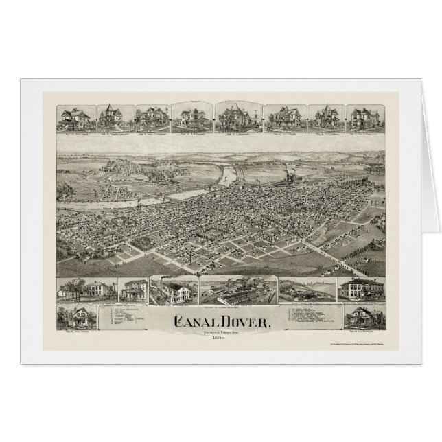 Canal Dover, OH Panoramic Map - 1899 (Front Horizontal)