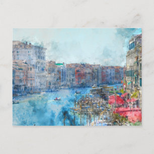 Canal Grande in Venice Italy Postcard