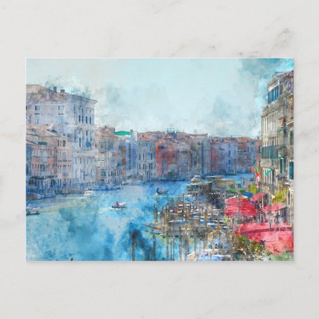 Canal Grande in Venice Italy Postcard (Front)
