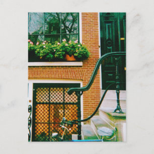 Canal house in Amsterdam Postcard