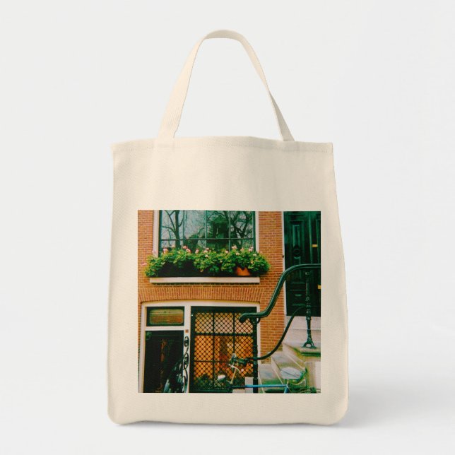 Canal house in Amsterdam Tote Bag (Front)