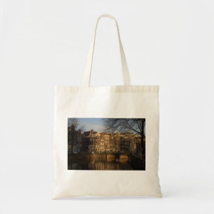 Canal houses tote bag