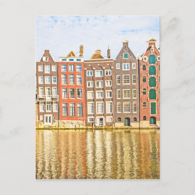 Canal in Amsterdam Postcard (Front)