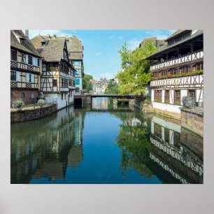 canal in Strasbourg France Poster