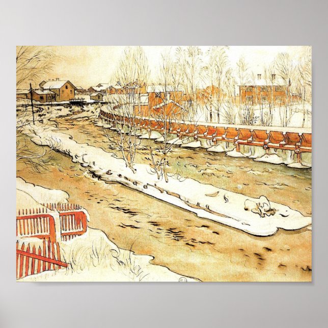 Canal in the Snow Poster (Front)
