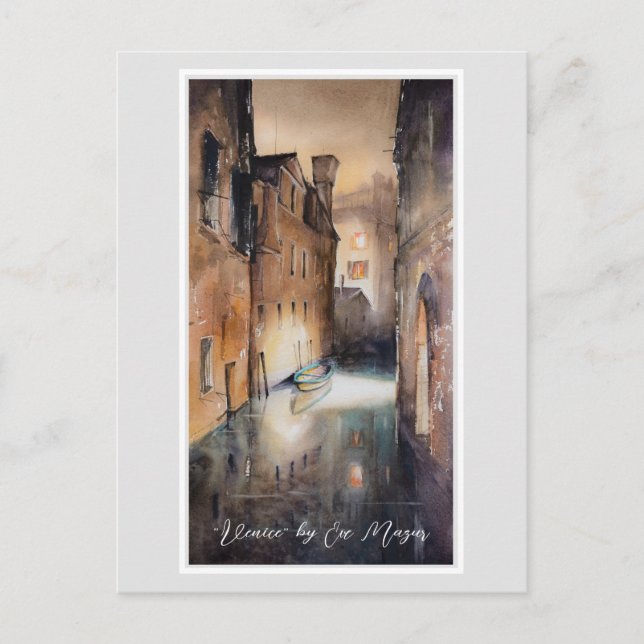 Canal in Venice, Italy Poster Postcard (Front)