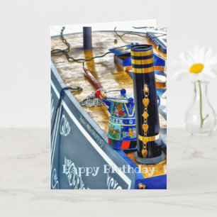 CANAL NARROWBOAT  CARD