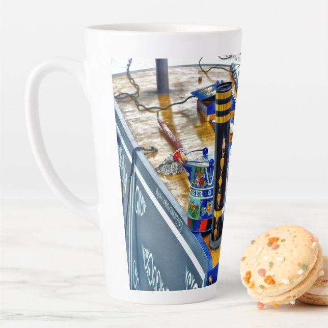 CANAL NARROWBOAT   LATTE MUG (In Situ)