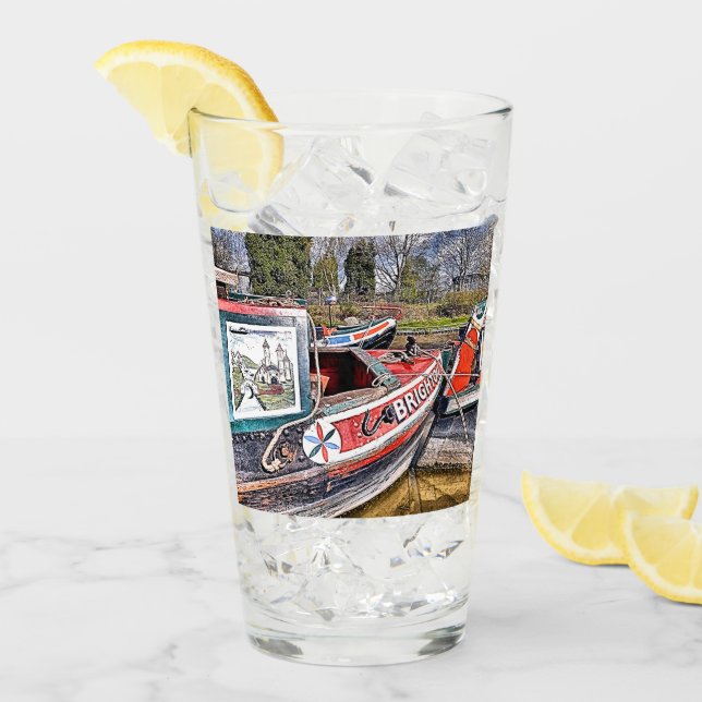 CANAL NARROWBOATS GLASS (Front Ice)