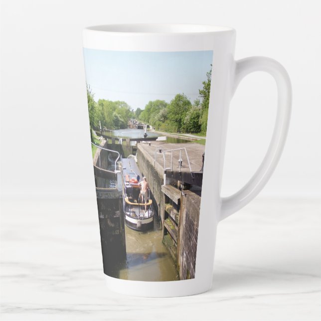 CANAL NARROWBOATS LATTE MUG (Right)