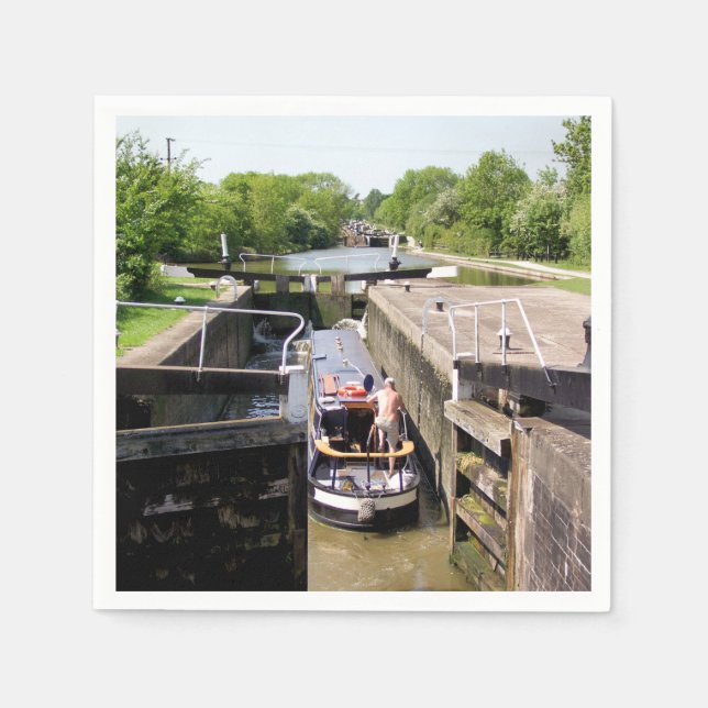 CANAL NARROWBOATS NAPKIN (Front)