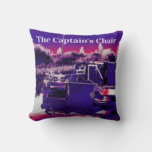 CANAL NARROWBOATS THROW PILLOW