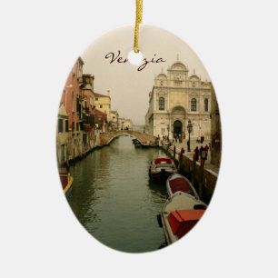 Canal of Venice Christmas Tree Ornament