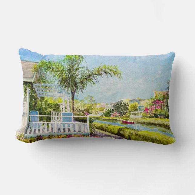 Canal Patio Lumbar Pillow (Front)