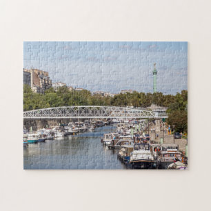 Canal Saint Martin - Paris, France Jigsaw Puzzle