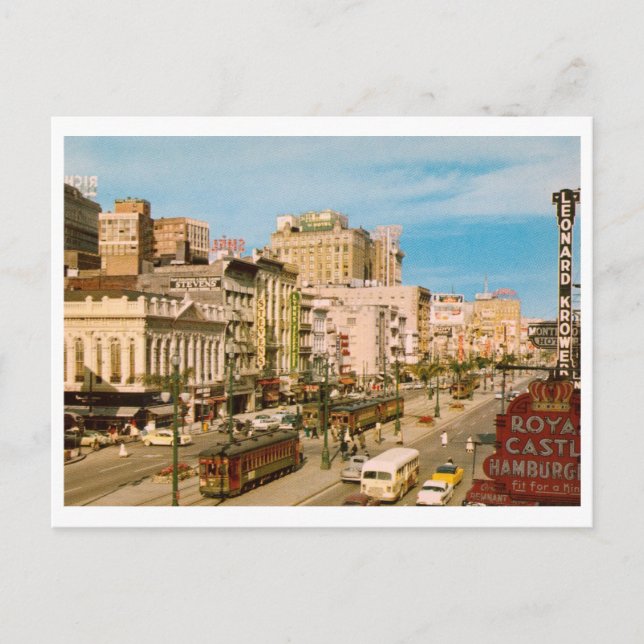 Canal St., La Nouvelle-Orléans LA Carte Postale An (Devant)