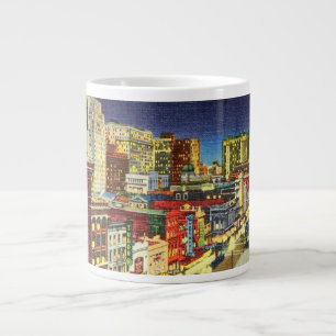 Canal Street at Night, New Orleans, Louisiana Large Coffee Mug