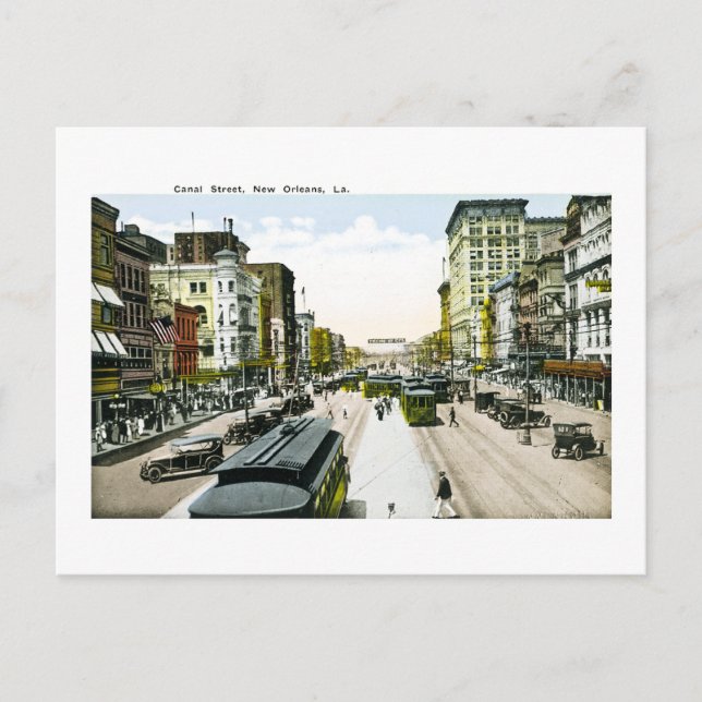 Canal Street, New Orleans, Louisiana Postcard (Front)