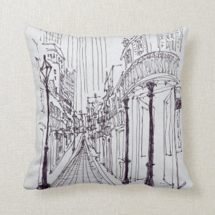 Canal Street   New Orleans, Louisiana Throw Pillow