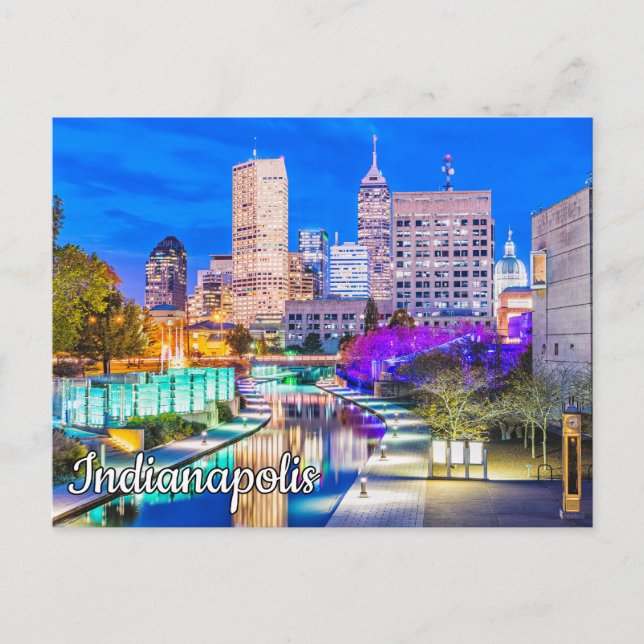 Canal Walk - Indianapolis, Indiana Postcard (Front)