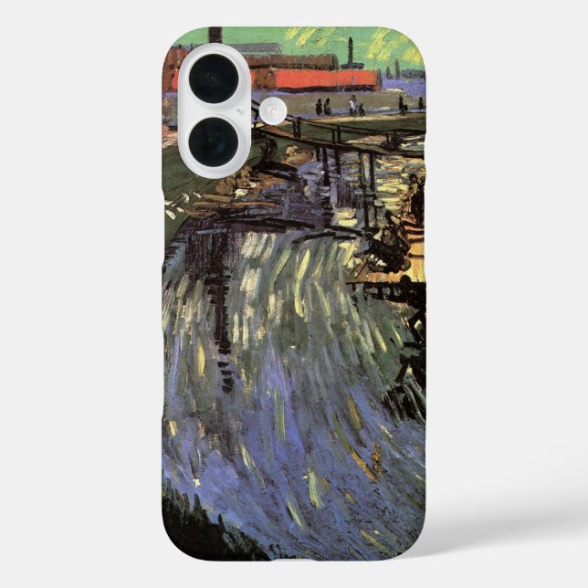 Canal with Women Washing by Vincent van Gogh Case-Mate iPhone Case (Back)