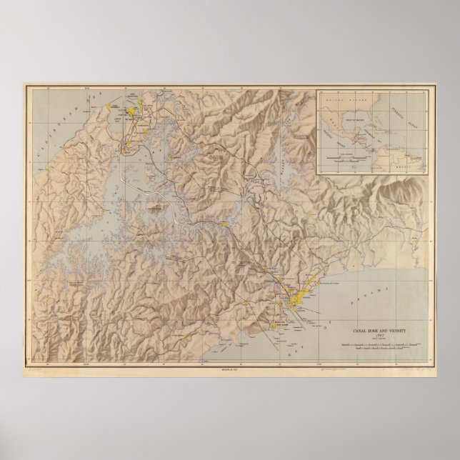 Canal Zone and Vicinity Poster (Front)