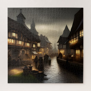 Canal Zone Nighttime Jigsaw Puzzle