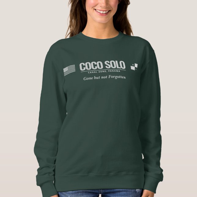 Canal Zone Panama Town Bases (customizable) Sweatshirt (Front)