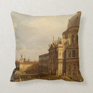 Canaletto Venice: Santa Maria della Salute Throw Pillow